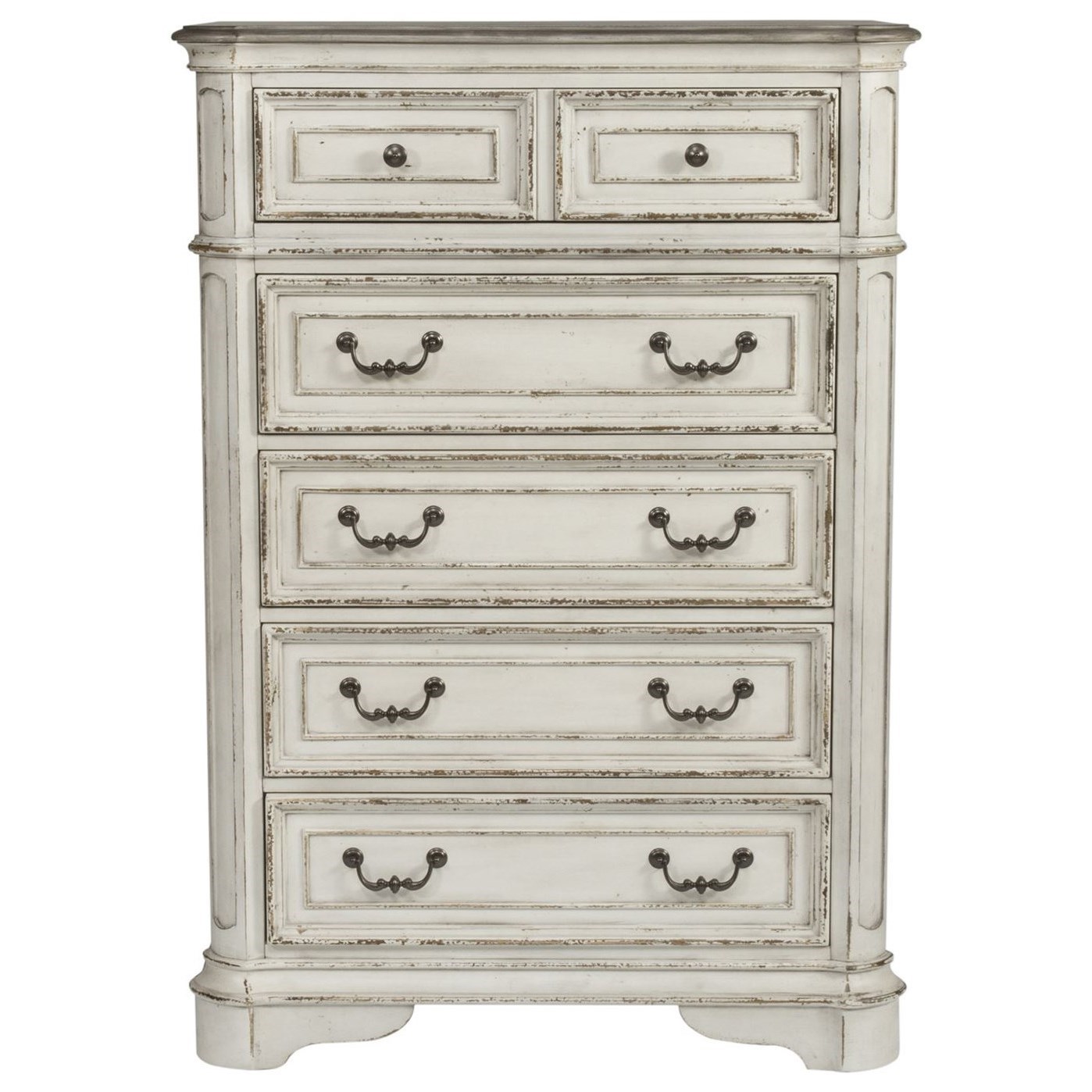 Liberty Furniture Magnolia Manor 5Drawer Chest with FeltLined Top